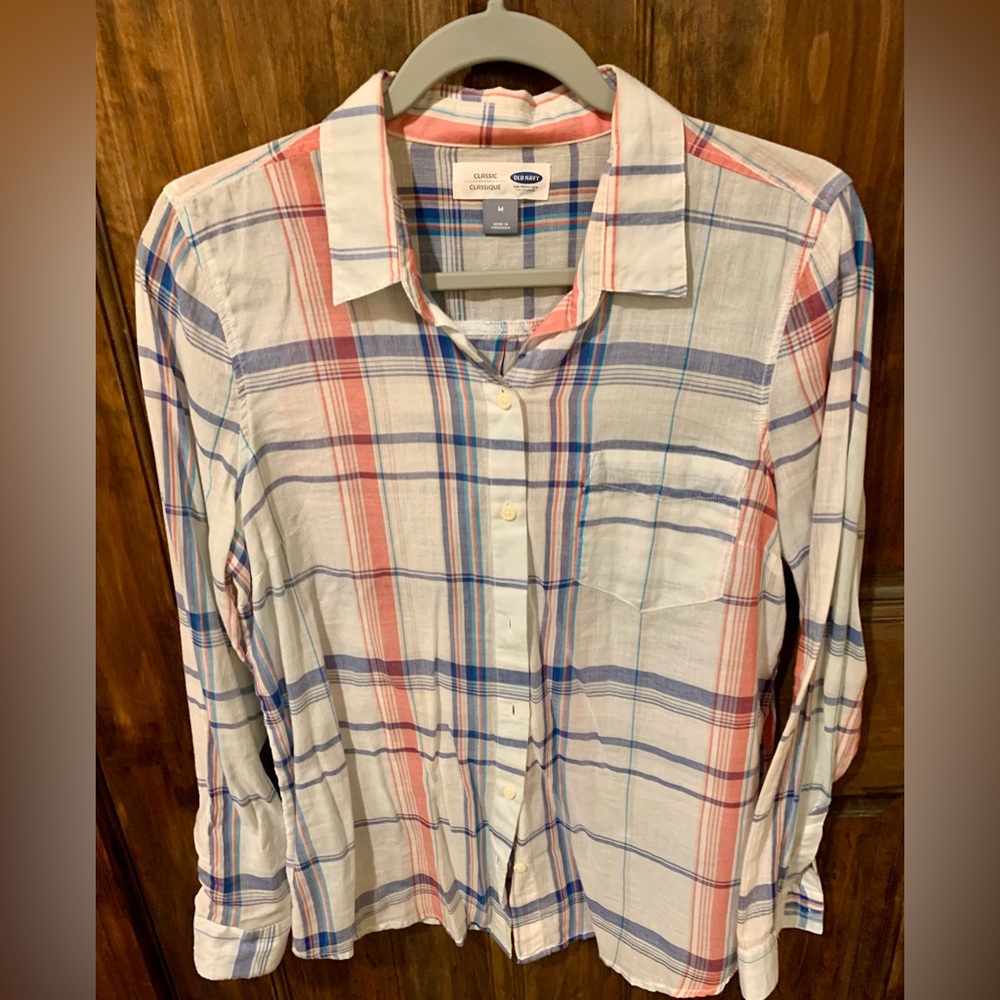 Old Navy Multicolor Plaid Shirt